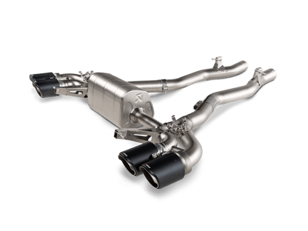 Akrapovic 2020 BMW M8/M8 Competition (F91/F92) w/OPF/GPF Slip-On Line (Titanium) w/Carbon Tips - S-BM/T/22H