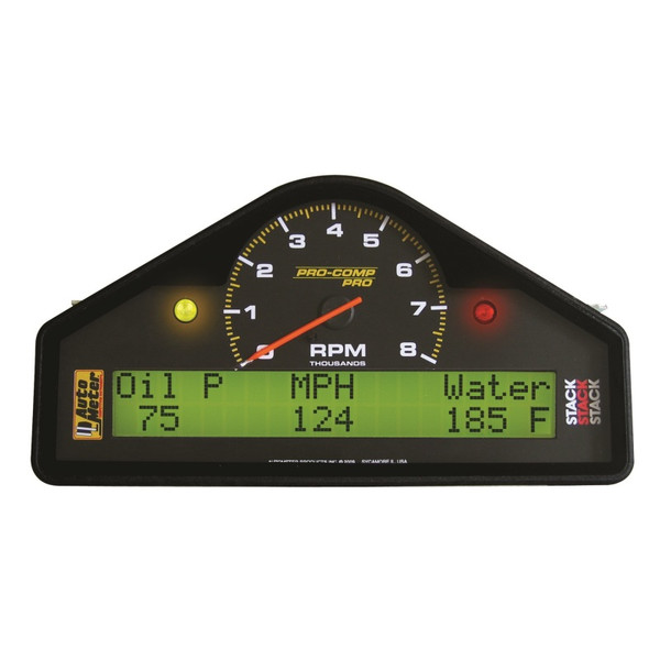 AutoMeter Street Dash Display 8K RPM/MPH/Oilp/Oilt/Wtmp/Volt Pro-Comp - 6002