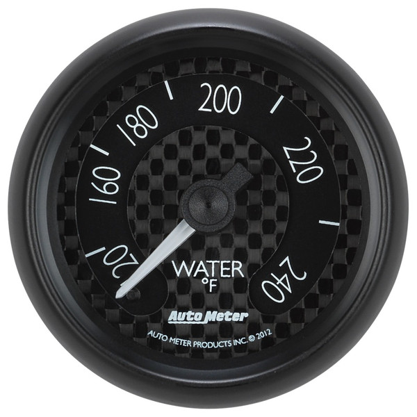 Autometer GT Series 52mm Mechanical 120-240 Deg F Water Temperature Gauge - 8032