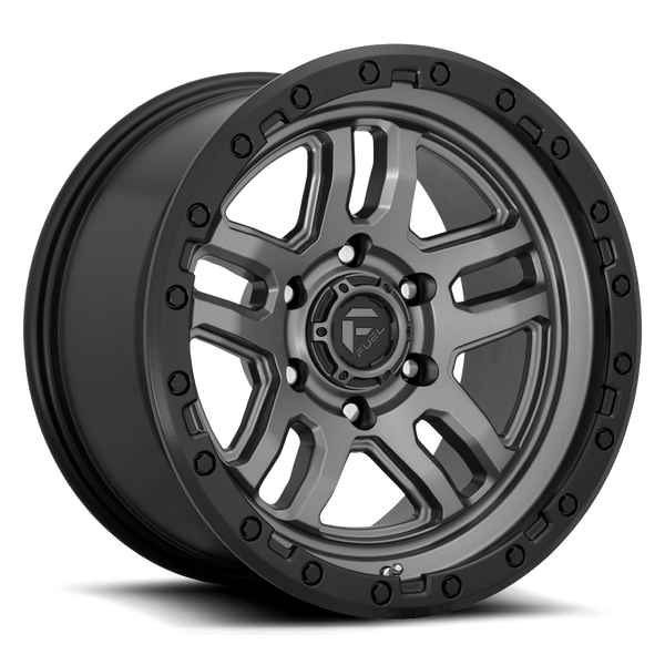 Fuel Off Road Model D701 AMMO Matte Gunmetal with Black Bead Ring  20X9