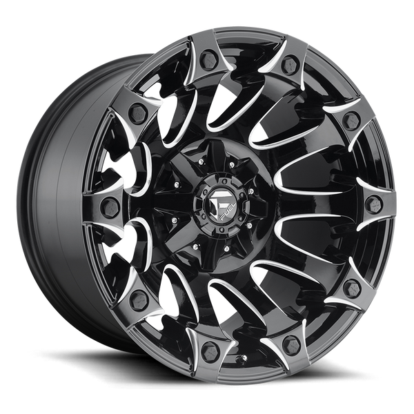 Fuel Off Road Model D578 BATTLE AXE Gloss Black & Milled 20X9