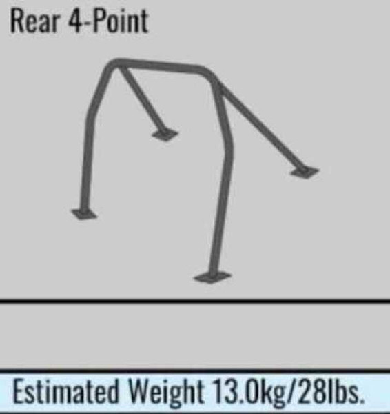 Cusco MR-S 4P+ Front Harness Bar/Side Bar - Safety 21 (No Cancel) - 157 270 HMS