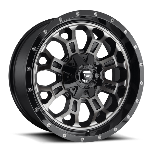 Fuel Off Road Model D561 CRUSH Gloss Black Double Dark Tint 17X9