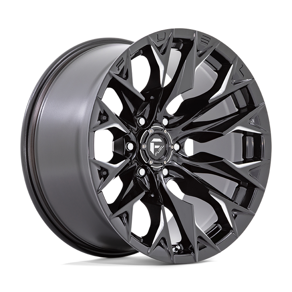 Fuel Off Road Model D803 FLAME 6 Gloss Black Milled 22X12