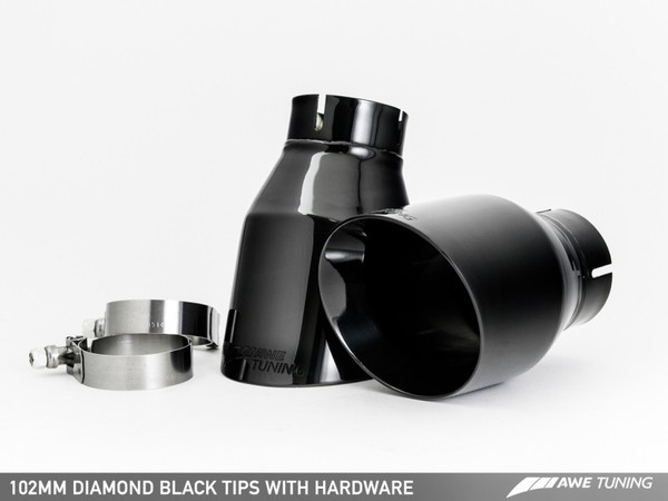 AWE Tuning Audi C7.5 A6 3.0T Touring Edition Exhaust - Quad Outlet Diamond Black Tips - 3015-43076