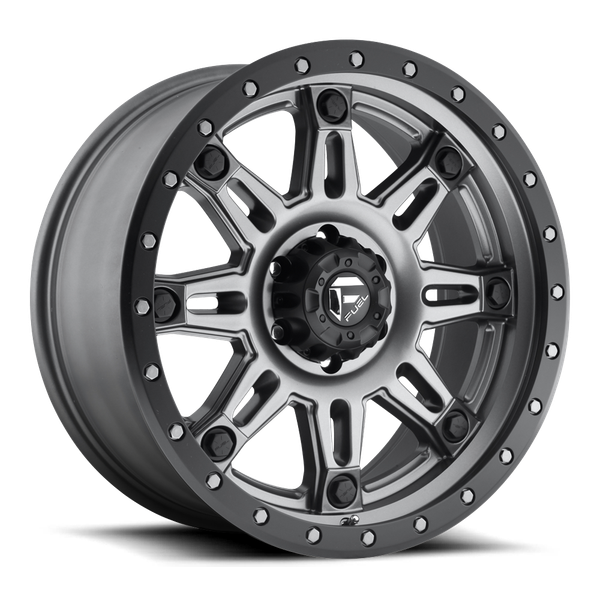 Fuel Off Road Model D568 HOSTAGE III Matte Gunmetal with Black Bead Ring  20X9