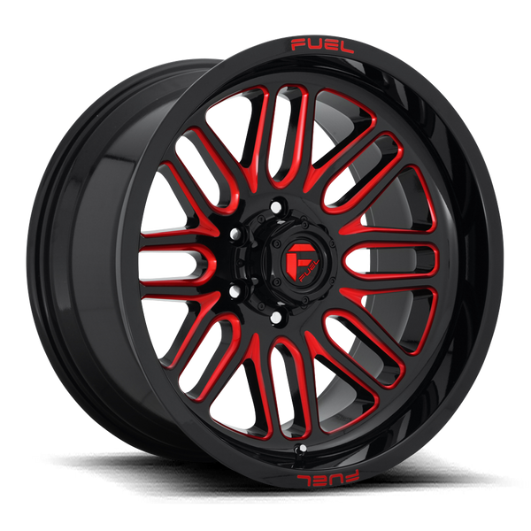 Fuel Off Road Model D663 IGNITE Gloss Black w/ Candy Red 22X10