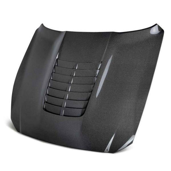 Anderson Composites 15-20 Ford Mustang Shelby GT350/GT350R Type GT5 Double Sided Carbon Fiber Hood - AC-HD15FDMU350-GT5-DS