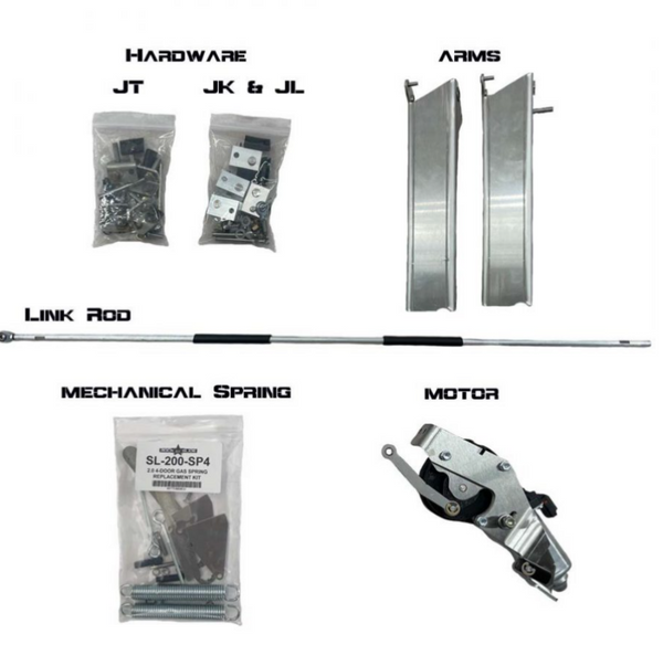 Rock Slide Rebuild Kit for Gen2 Step Sliders - JK 2.0 4D DRVR - REBUILD20-075