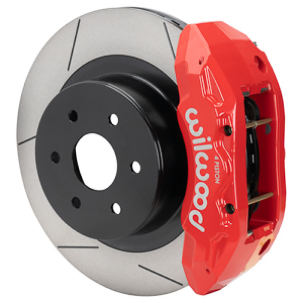Wilwood 99-18 Chevy Silverado/GMC Sierra 16x1.25 Slotted Rotor TX4R 4 Piston Rear Brake Kit - Red - 140-16861-R