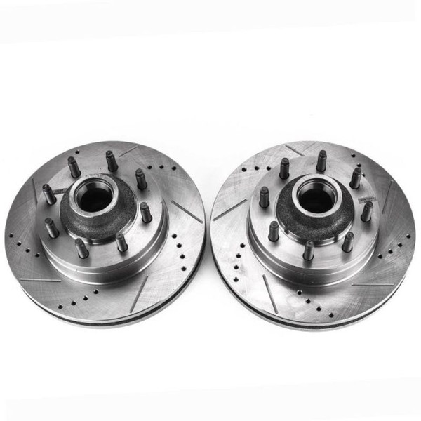 Power Stop 17-18 Ford E-450 Super Duty Front Drilled & Slotted Rotor - Pair - AR82129XPR