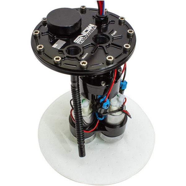 SnowUniversal 12-15 Gal 9.72in Tank Depth Max Flow Multi Pump Fuel Hat - Triple Pump - SNF-52910R