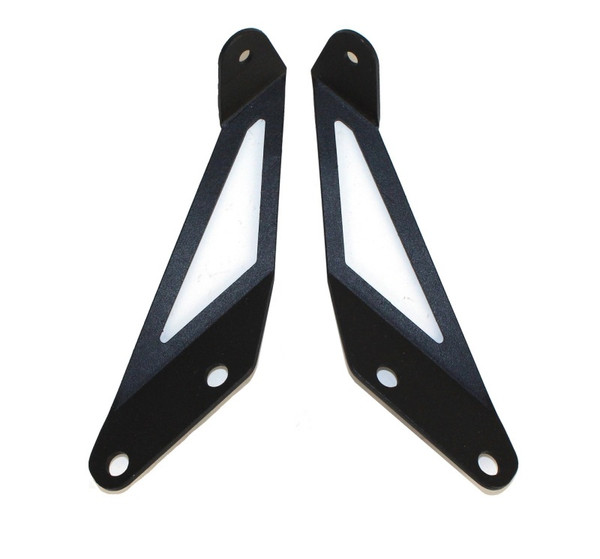 Fishbone Offroad 07-18 Jeep Wrangler JK Hood Light Mount Brackets - FB21066