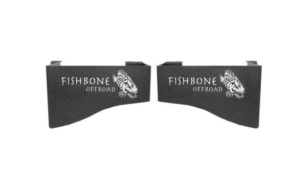 Fishbone Offroad 07-18 Jeep Wrangler JK 4 DR WheelWell Storage Bin - Black Textured Powdercoat Steel - FB25081