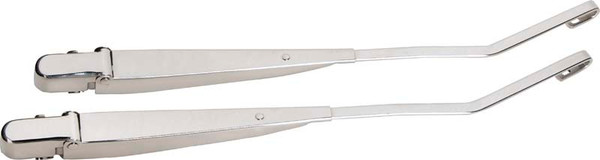 Kentrol 97-06 Jeep Wrangler TJ Windshield Wiper Arms Pair - Polished Silver - 30546