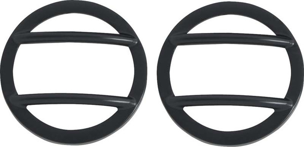 Kentrol 07-18 Jeep Wrangler JK Side Marker Covers Pair - Powdercoat Black - 50008