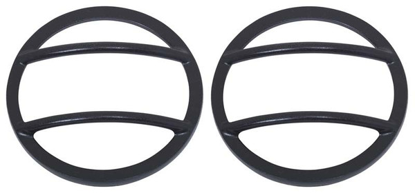 Kentrol 07-18 Jeep Wrangler JK Fog Light Cover Pair - Textured Black - 80014