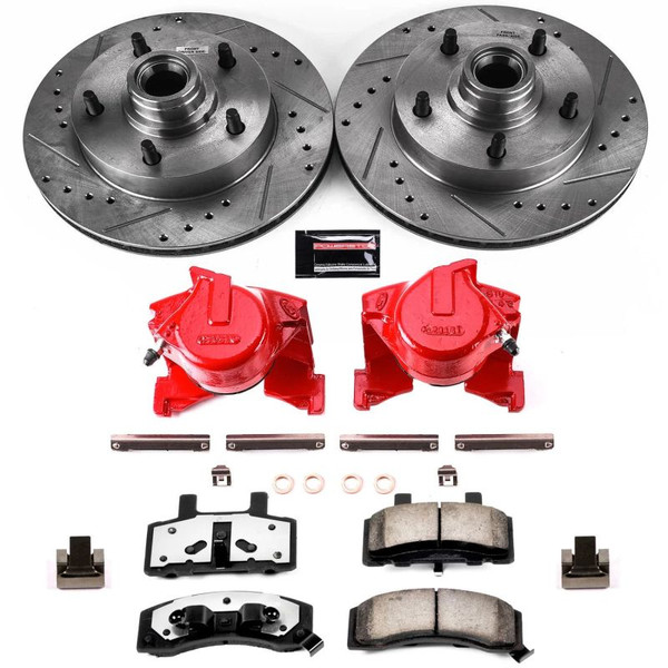 Power Stop 87-93 Ford F-150 Front Z36 Truck & Tow Kit w/Cals - KC1766-36