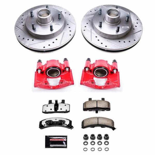 Power Stop 94-99 Dodge Ram 1500 Front Z36 Truck & Tow Kit w/Cals - KC4875-36