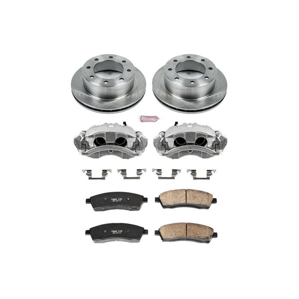 Power Stop 99-00 Ford F-350 Super Duty Rear Autospecialty Kit w/Cals - KCOE1890