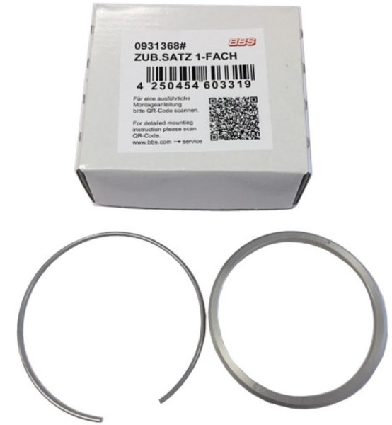 BBS PFS KIT - BMW E70 - Includes 82mm OD - 74mm ID Ring / 82mm Clip - 09.30.093