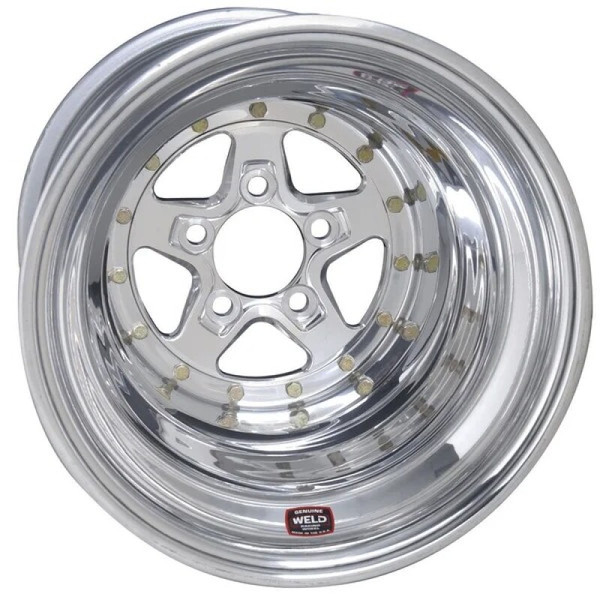 Weld Alumastar 2.0 15x10 / 5x4.5 BP / 4in. BS Polished Wheel - Black Non-Beadlock - 88-510208