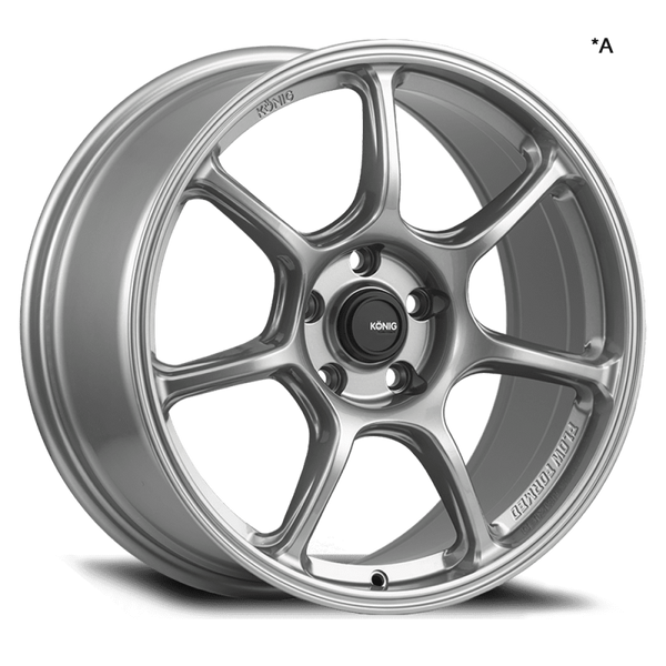 Konig Ultragram 15x7 4x100 ET30 Titanium Metallic Knurled Bead - UG7510030T