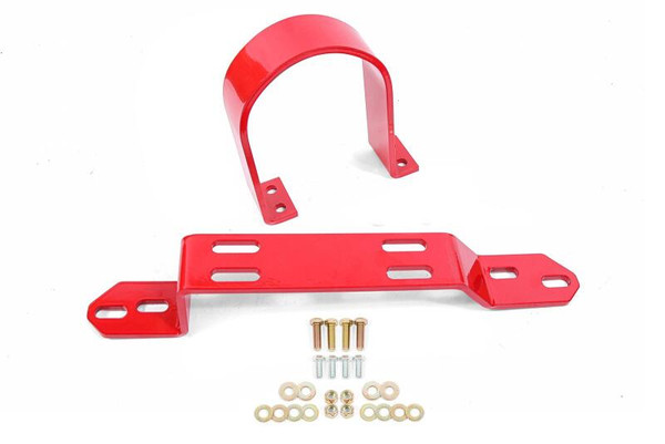 BMR 83-87 GM G-Body Driveshaft Safety Loop Front - Red - DSL460R