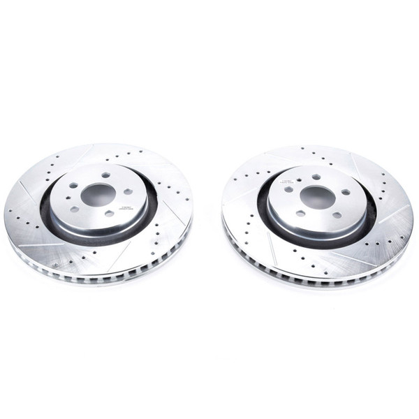 Power Stop 19-22 Lincoln Nautilus Rear Drilled & Slotted Rotor (Pair) - AR85201XPR