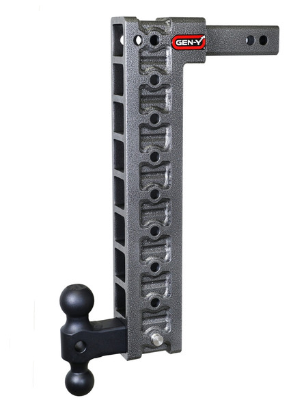 Gen-Y Mega Duty 2in Shank 20in Drop 1500lb TW 10K Hitch w/GH-031 Dual-Ball/GH-0100 Stabilizer Kit - GH-319