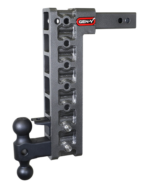 Gen-Y Mega Duty 2in Shank 15in Drop 10K Hitch w/GH-031 Dual-Ball/GH-032 Pintle Lock - GH-327