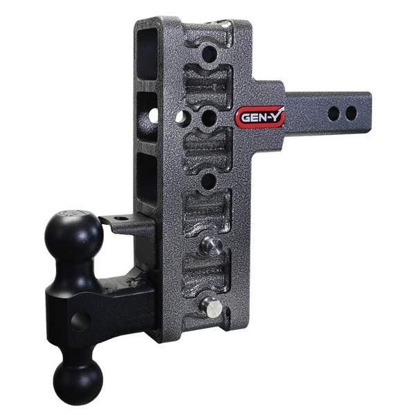 Gen-Y Mega Duty 2in Offset Shank 7.5in Drop 2K TW 10K Hitch w/GH-031 Dual-Ball/GH-032 Pintle Lock - GH-425