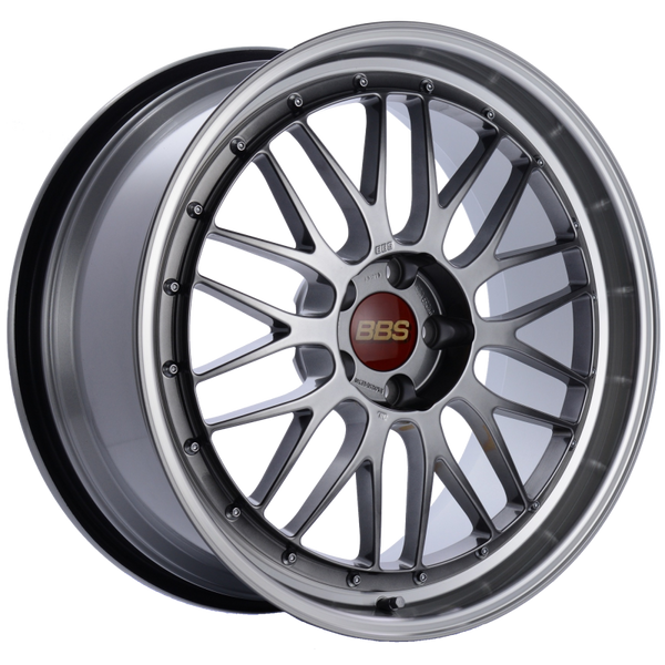 BBS LM 20x9.5 5x114.3 ET40 CB66 Diamond Black Center Diamond Cut Lip Wheel - LM238DBPK