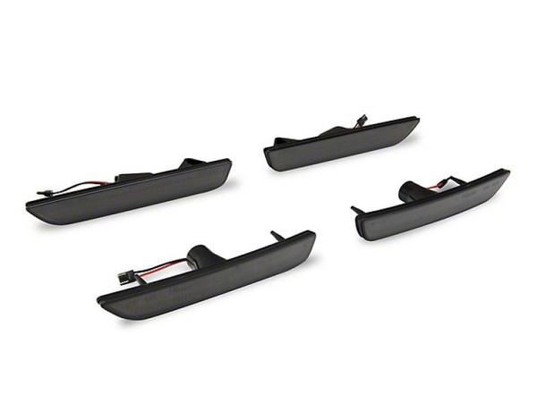 Raxiom 10-14 Ford Mustang Axial Series LED Side Marker Lights (Smoked) - 412496