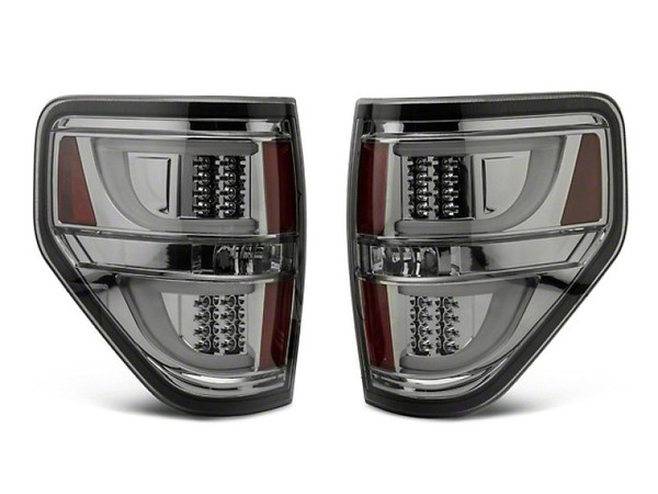 Raxiom 09-14 Ford F-150 G2 LED Tail Lights- Chrome Housing (Smoked Lens) (Styleside) - T542877