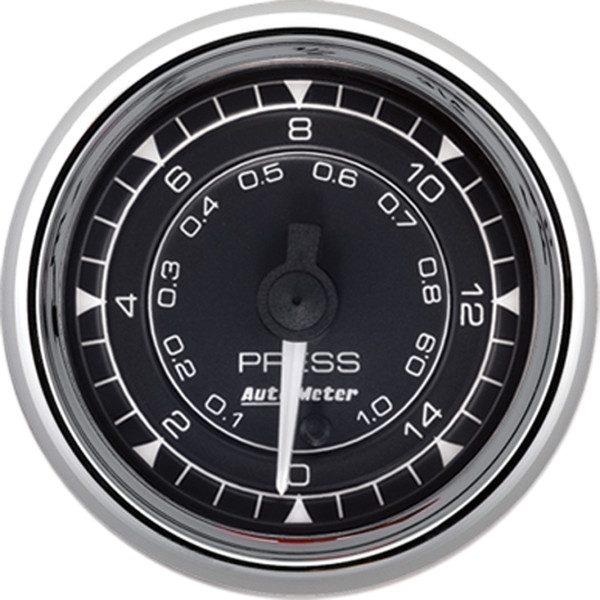 Autometer Chrono 2-1/16in 15PSI Digital Stepper Motor Pressure Gauge - Chrome - 9762