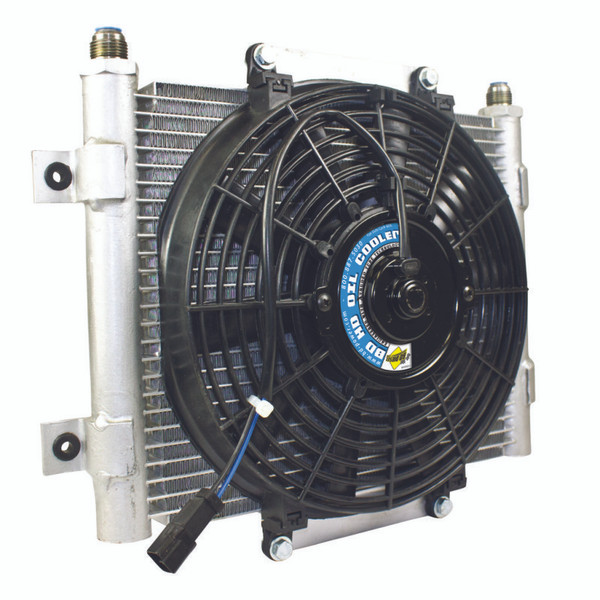 BD Diesel Xtrude Trans Cooler w/Fan 5.5in - 1300611