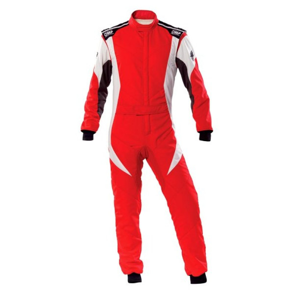 OMP First Evo Overall Red/White - Size 62 (Fia 8856-2018) - IA0-1854-B01-063-62