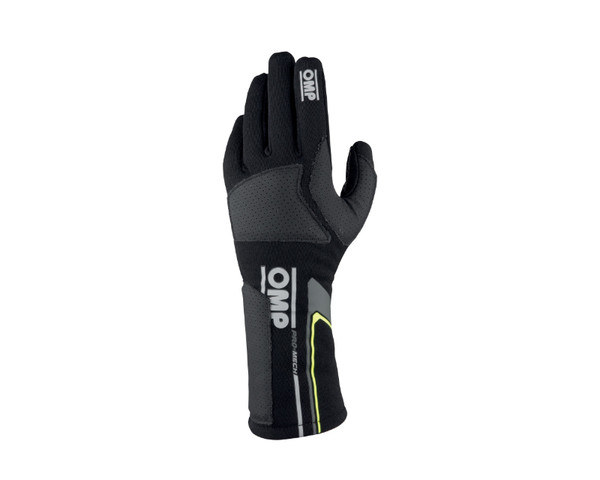 OMP Pro Mech Evo Gloves Black - Size S (Fia 8856-2018) - IB0-0758-B01-071-S
