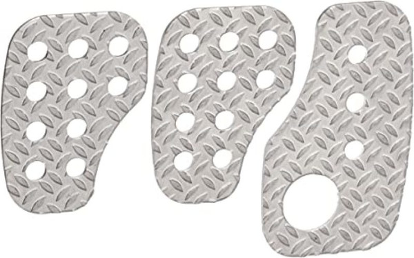 OMP Knurled Sand-Blasted Aluminum Pedals (Set of 3) - OA0-1050