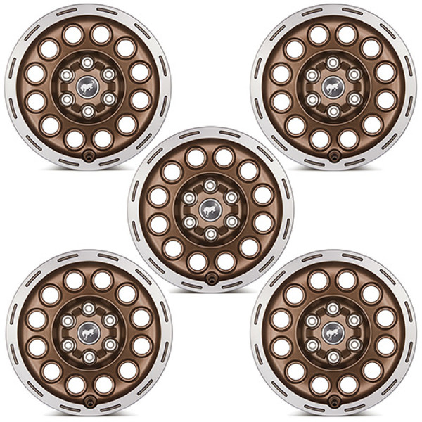 Ford Racing 21-23 Bronco 17x8.0 Wheel Kit -Sinister Bronze - M-1007K-P1780BRN