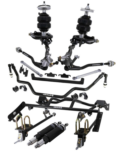 Ridetech 64-66 Ford Mustang Complete Air Suspension System w/ Pin Spindles - 12090297