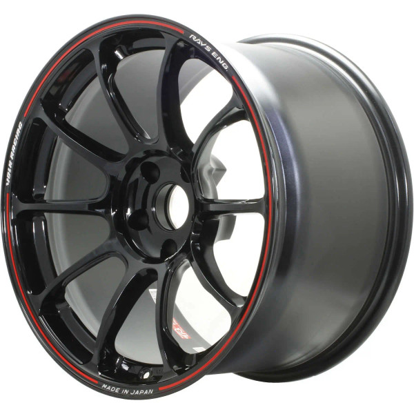 VOLK  ZE40 BLACK RED  18X9.5 +21MM / BP 5x114.3 (5x4.5)