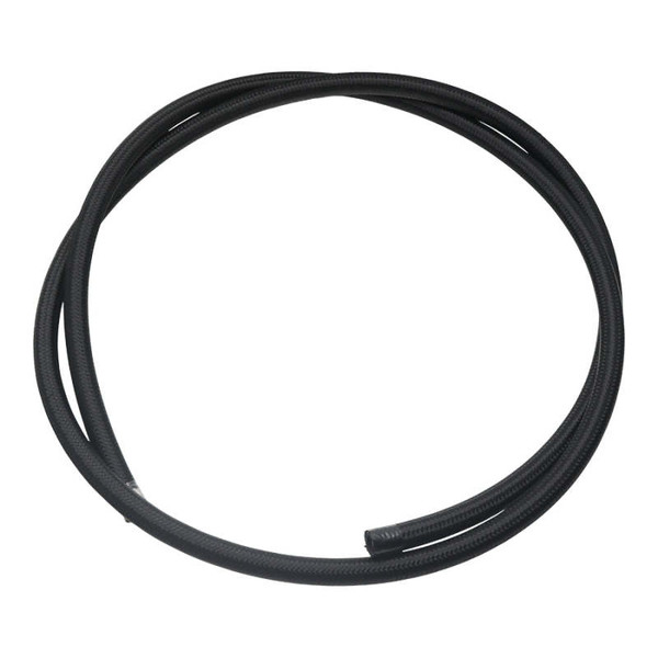DeatschWerks 8AN Black Nylon Braided CPE Hose - 6ft - 6-02-0816-6