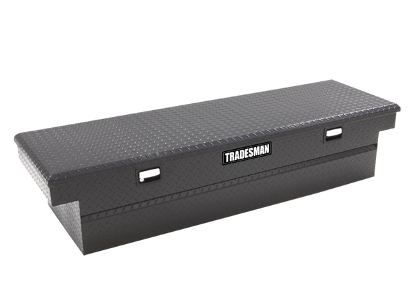 Tradesman Aluminum Single Lid Cross Bed Truck Tool Box (63in.) - Black - 79304