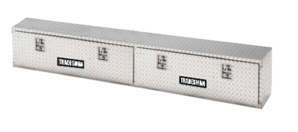 Tradesman Aluminum Top Mount L-Wing Box (96in.) - Brite - 8196T