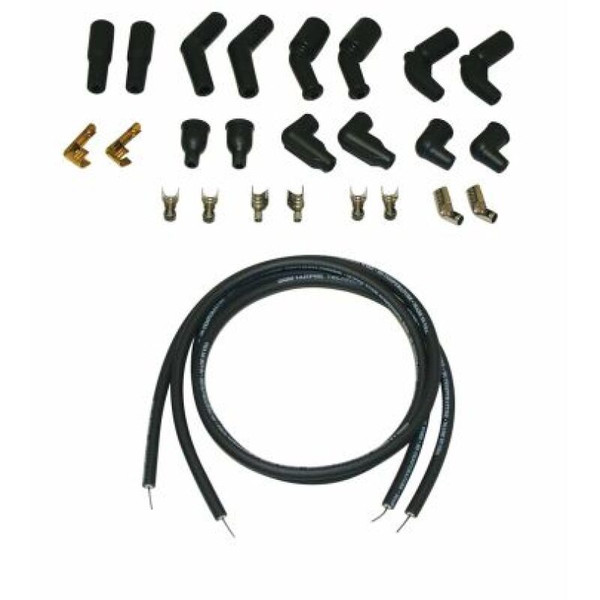 Moroso 78-15 Harley-Davidson Universal Suppression Core Wire Set - Black - 27286