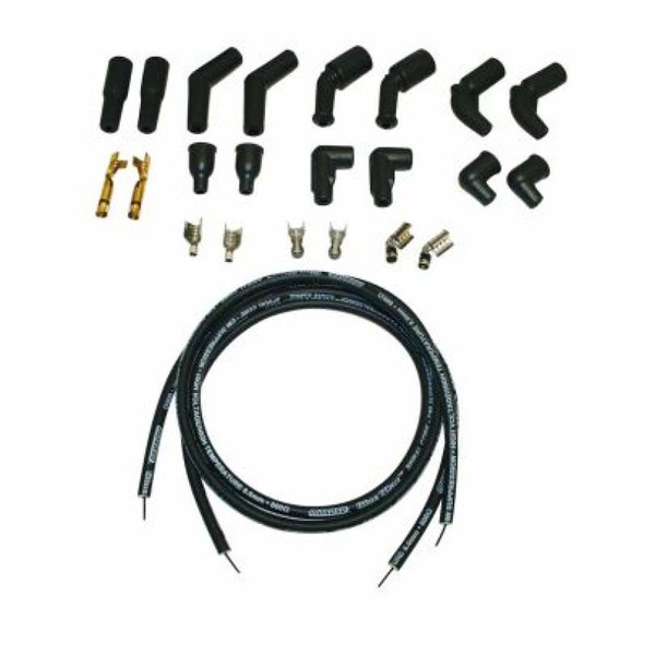 Moroso 78-15 Harley-Davidson Universal Spiral Core Wire Set - Black - 27288
