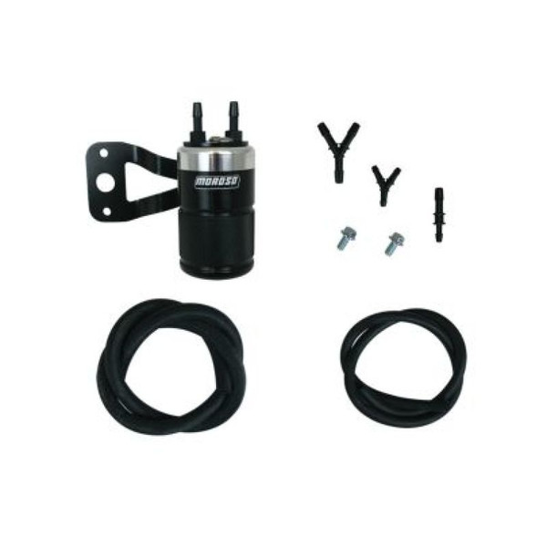 Moroso H-D Twin Cam (w/Vance & Hines VO2 Air Cleaner Excl VO2 90) Air Oil Separator - Blk & Polished - 85718