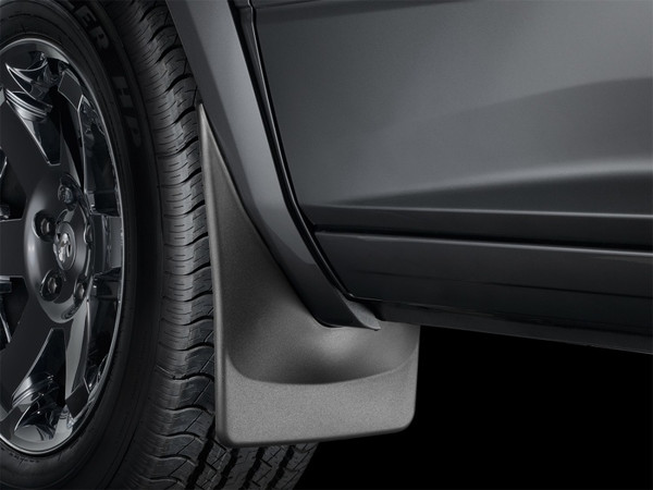 WeatherTech 19-21 Chevrolet Silverado 1500 CC No Drill Mudflaps - Black - 110098-120098